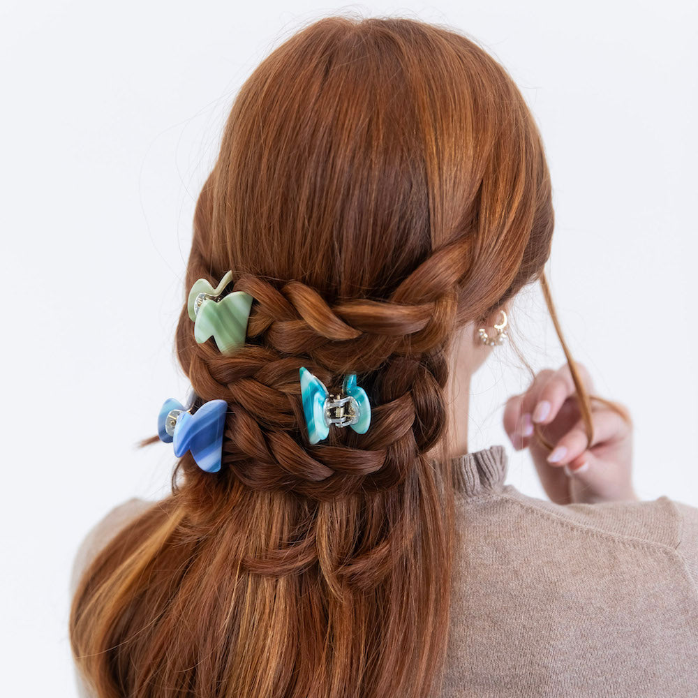 Mini Claw Clip Set - Neon Stripes {{variant_option_1}} {{variant_option_2}}