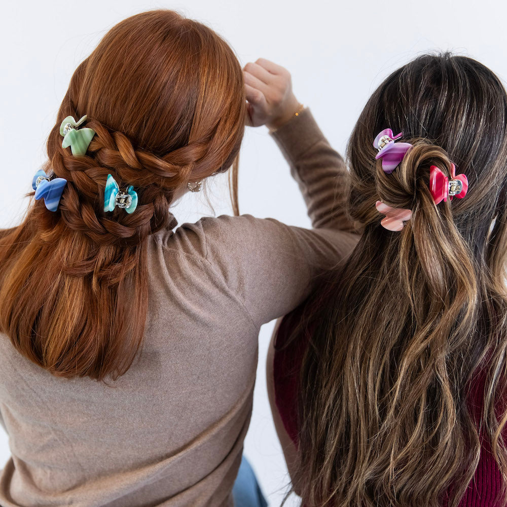 Mini Claw Clip Set - Neon Stripes {{variant_option_1}} {{variant_option_2}}