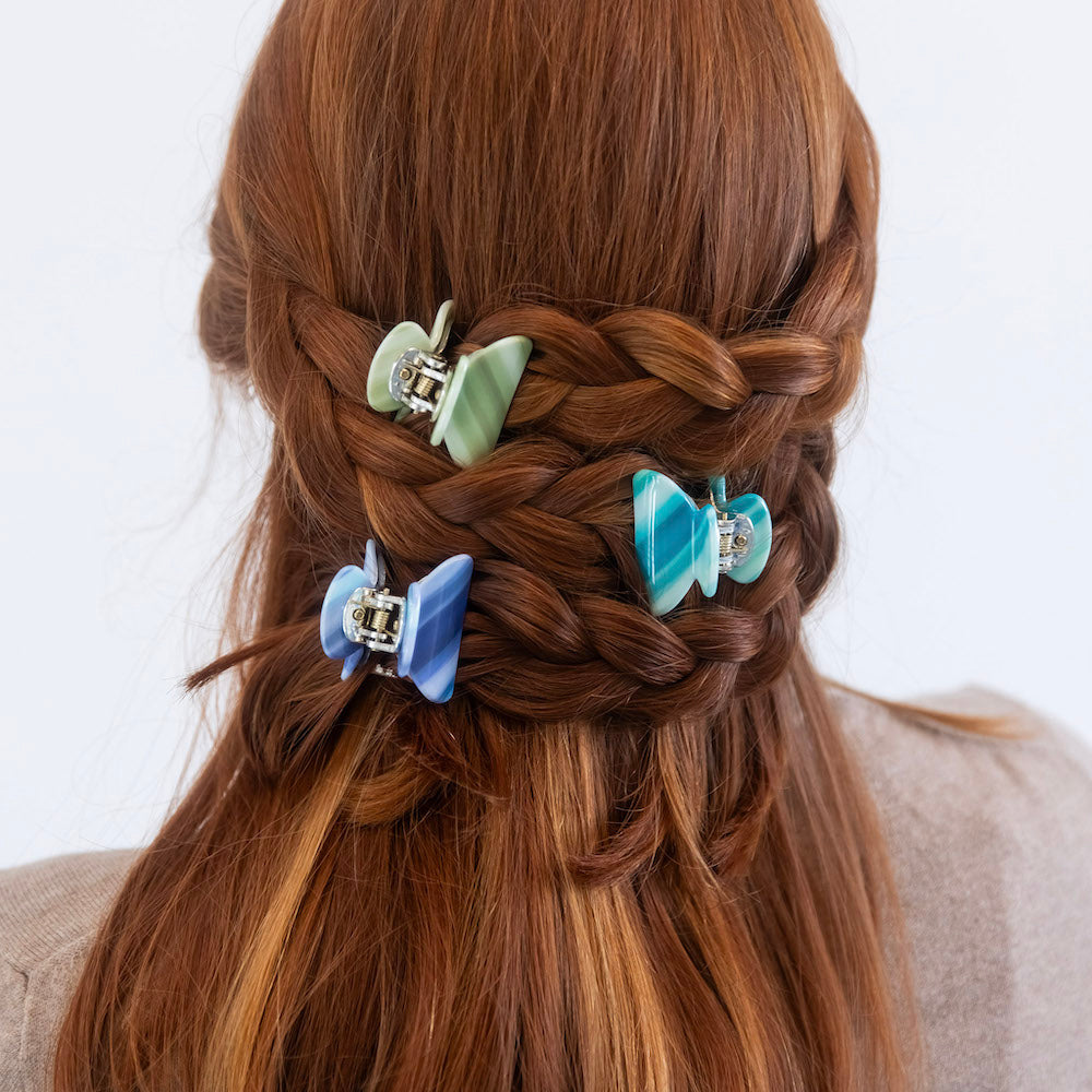 Mini Claw Clip Set - Neon Stripes {{variant_option_1}} {{variant_option_2}}