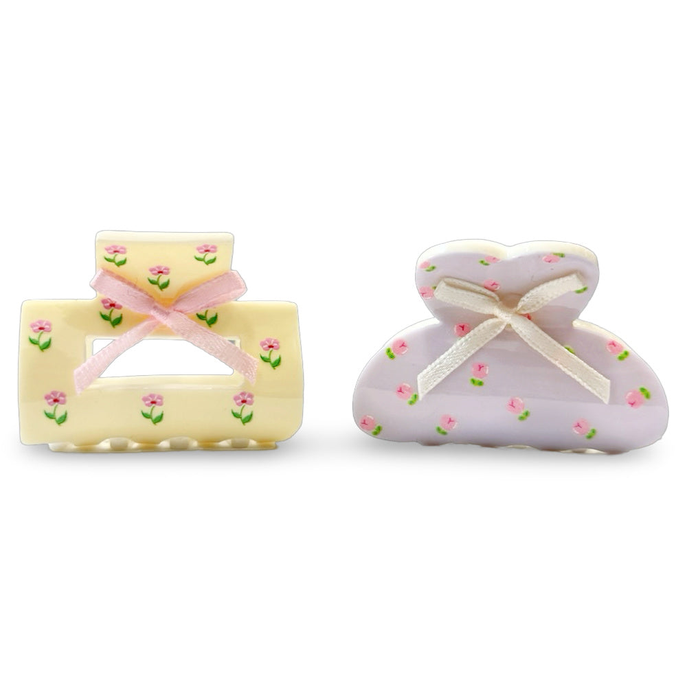 Medium Claw Clip Set - Bows + Flowers {{variant_option_1}} {{variant_option_2}}