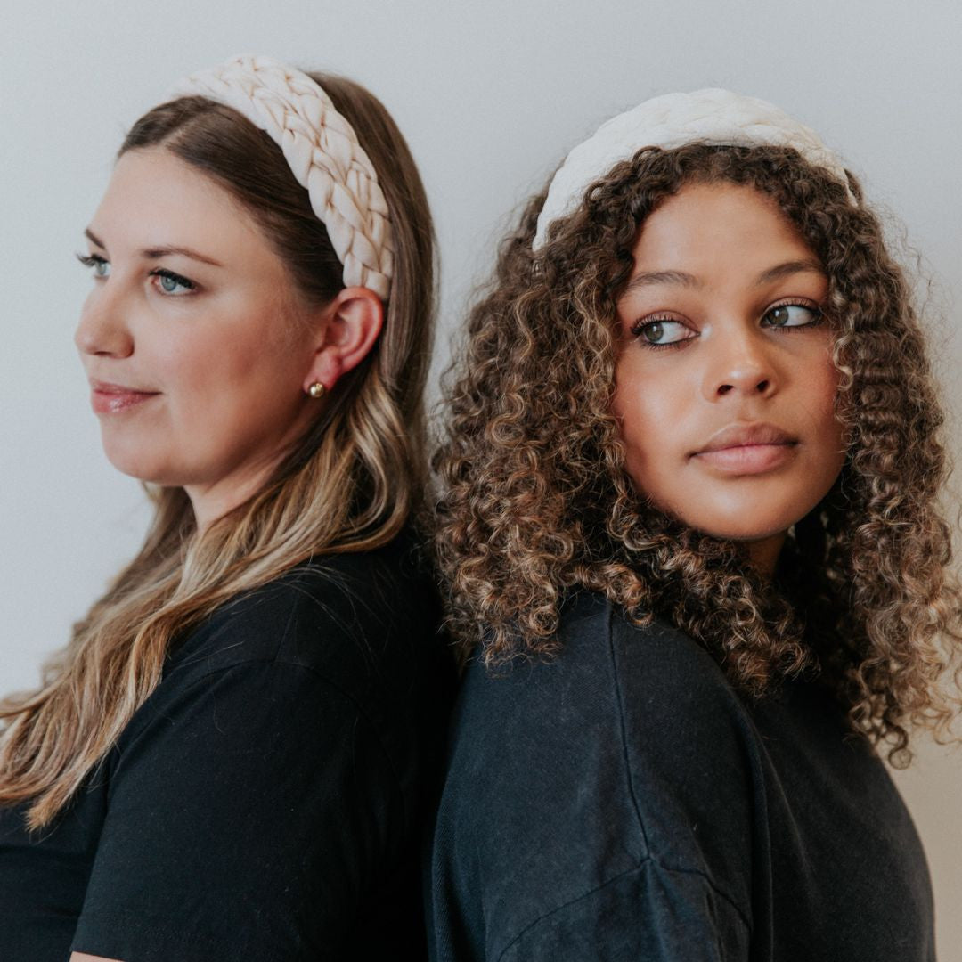 Blushing Braid Headband - Ivory - Headbands of Hope