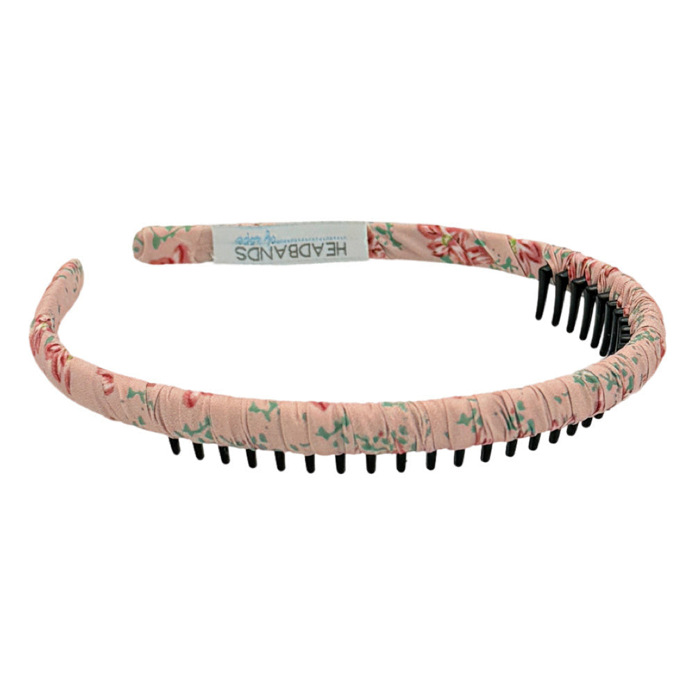Thin Floral Headband - Pink {{variant_option_1}} {{variant_option_2}}