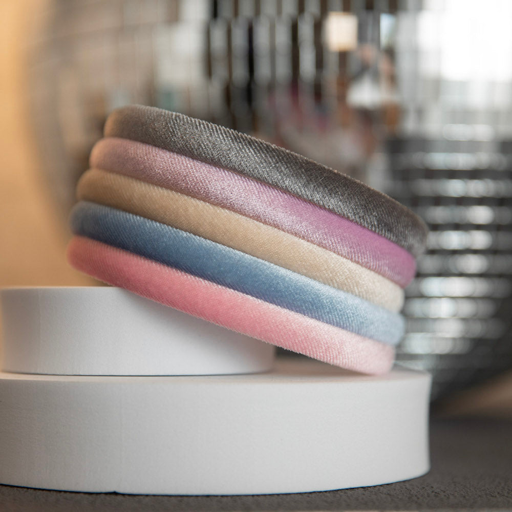 Classic Thin Padded Headband Set - Pink + Blue {{variant_option_1}} {{variant_option_2}}