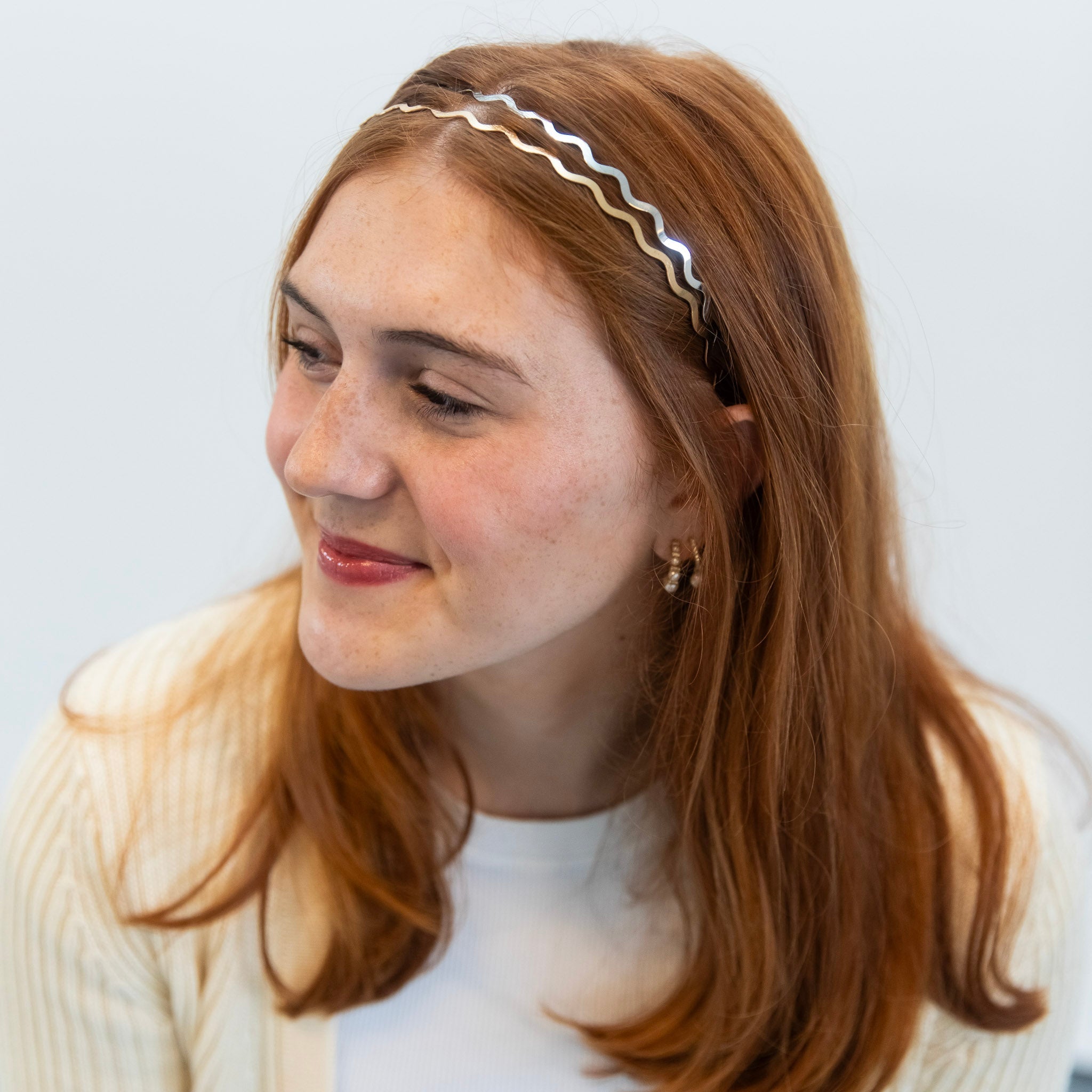 Wavy Metallic Headband Set - Gold + Silver {{variant_option_1}} {{variant_option_2}}