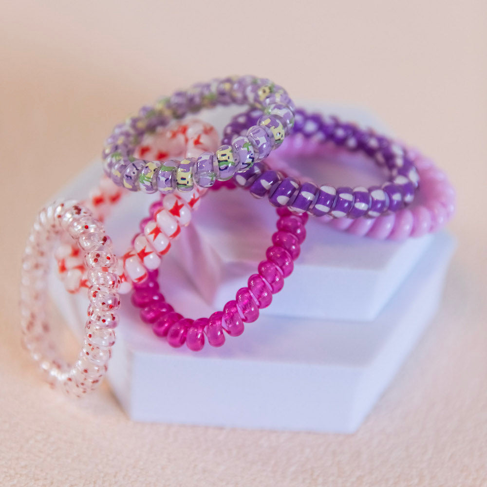 Hair Tie Set - Purple Prints {{variant_option_1}} {{variant_option_2}}