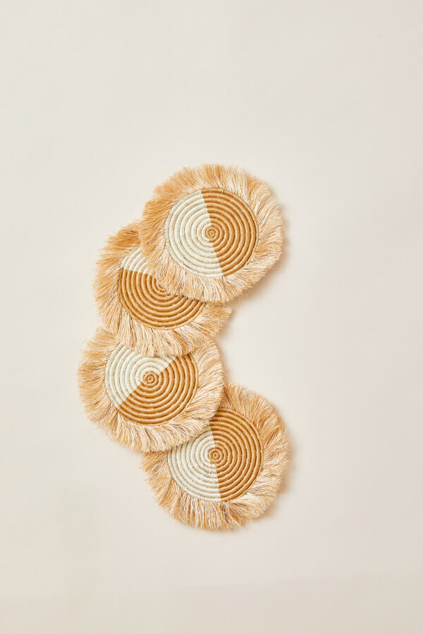 Indego Africa Akeza Fringe Coasters