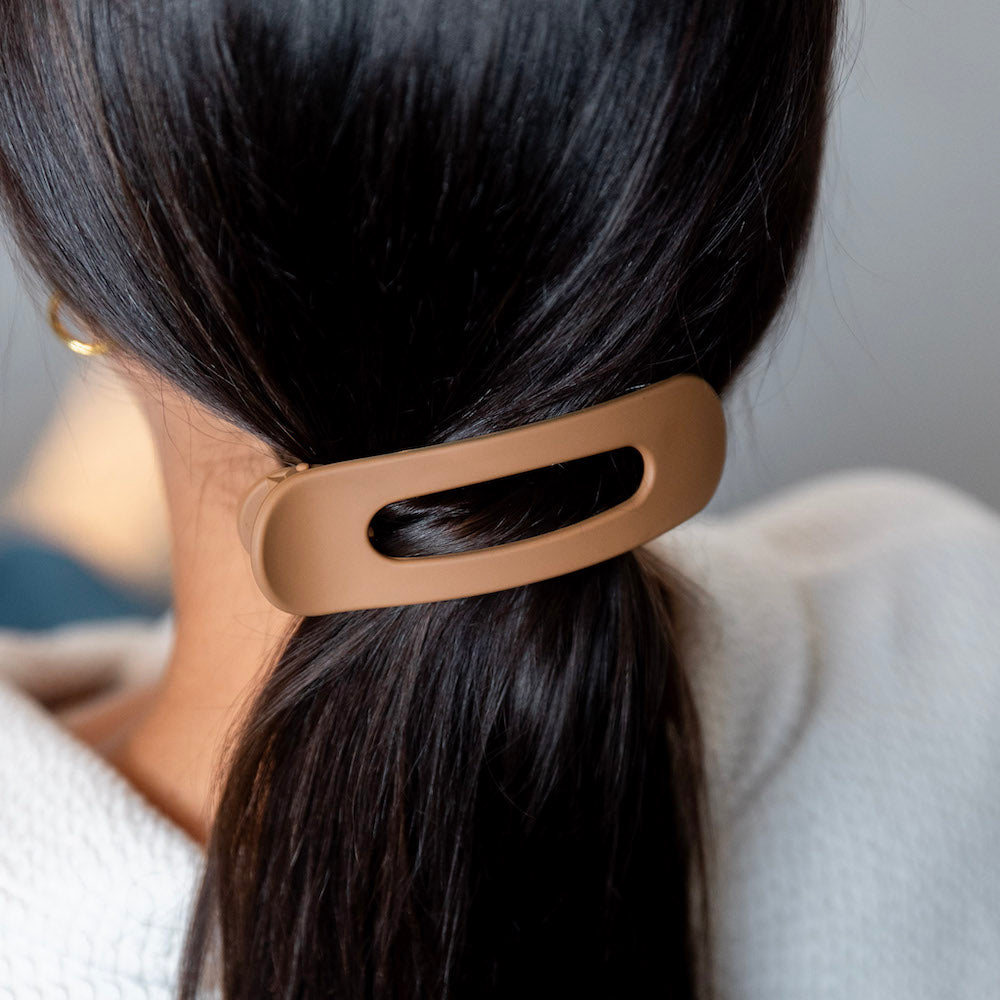 Mixed Size Flat Lay Clip Set - Camel