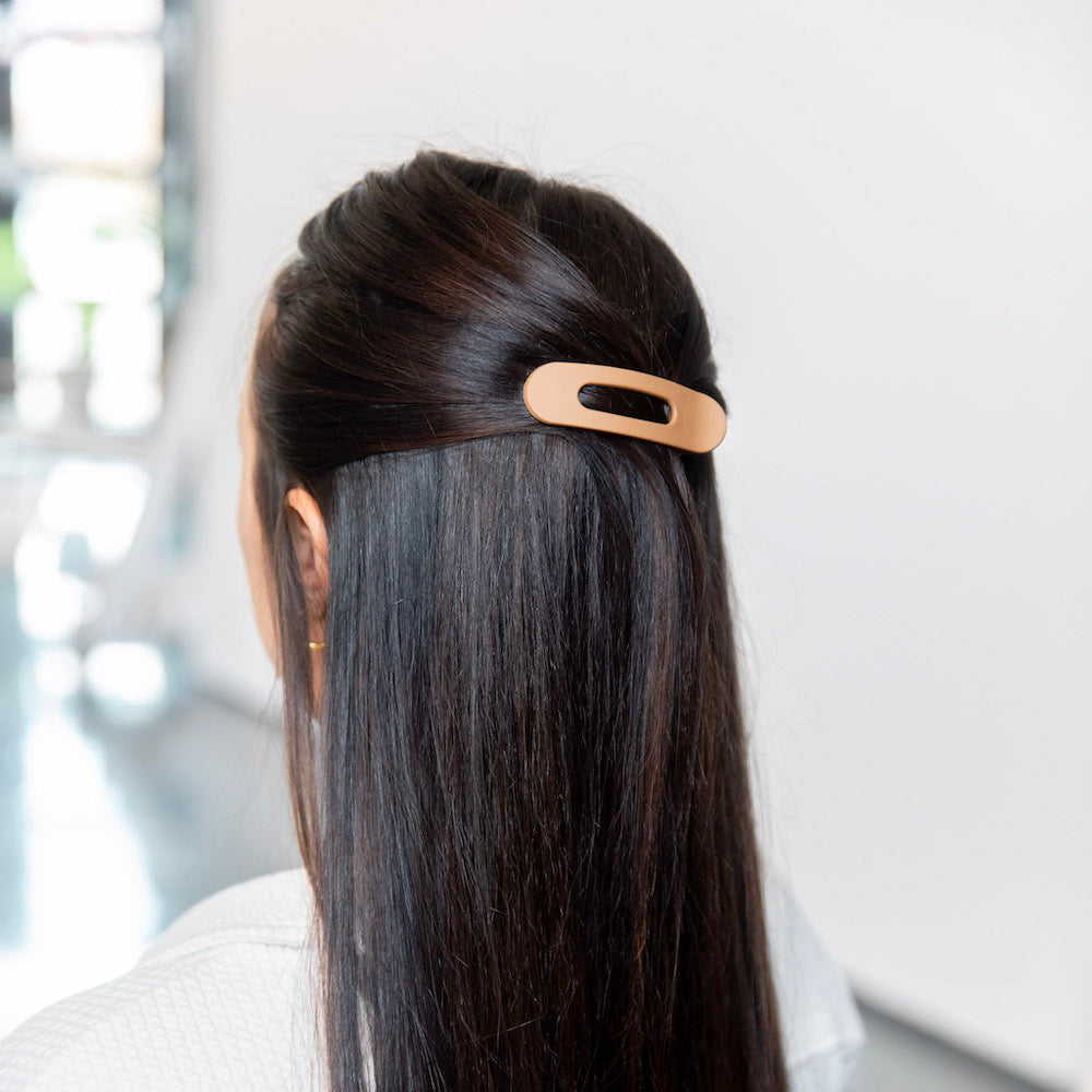 Mixed Size Flat Lay Clip Set - Camel