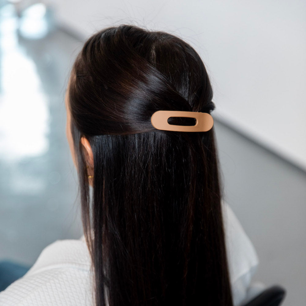 Mixed Size Flat Lay Clip Set - Camel