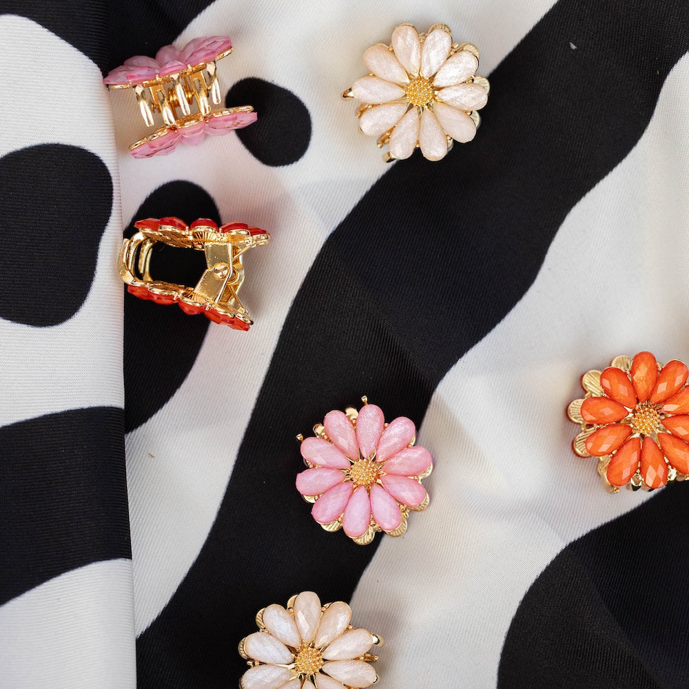 Mini Claw Clip Set of 6 - Daisy Blooms