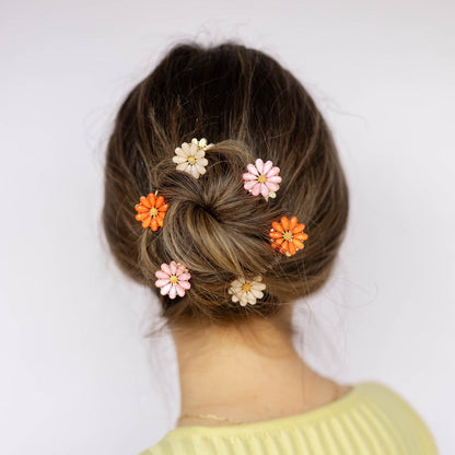 Mini Claw Clip Set of 6 - Daisy Blooms