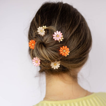 Mini Claw Clip Set of 6 - Daisy Blooms