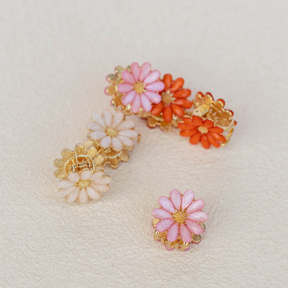 Mini Claw Clip Set of 6 - Daisy Blooms