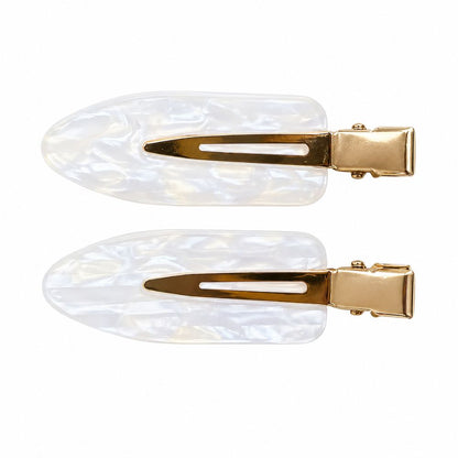 Creaseless Hair Clip Set of 2 - White