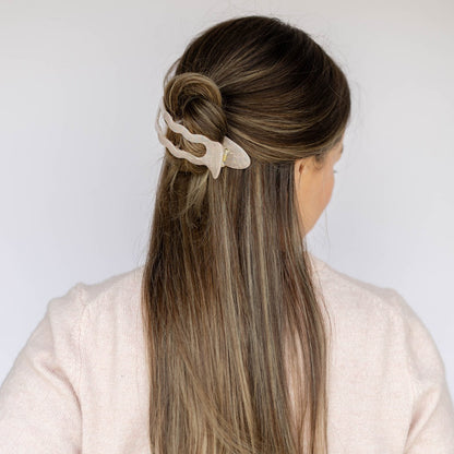 Abstract Hair Claw Clip - Pink + Orange