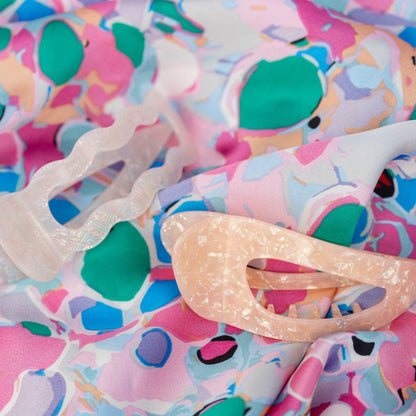 Abstract Hair Claw Clip - Pink + Orange