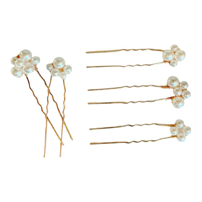 Pearl U Pins - White