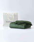 folded weighted blanket in spruce green against an empty background [44422820561115, 45574418333915, 44422814826715, 46452818542811, 44422813090011, 46452818575579, 44422818234587, 46452819099867,46061921730779, 46061921763547, 46061921796315, 46063267709147, 46063269118171, 47185820057819, 47185820090587, 47185820156123, 47185820188891]
