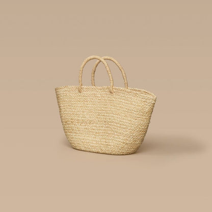 Braided Raffia Day Bag Natural