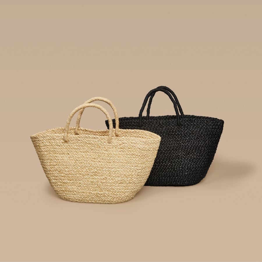 Braided Raffia Day Bag Natural