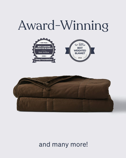 detail photo of a cocoa weighted blanket [47867972026587, 47868894806235, 47868894839003, 47868894871771, 47868894904539, 47868895756507, 47868895789275, 47868895822043, 47879290421467, 47880476655835]