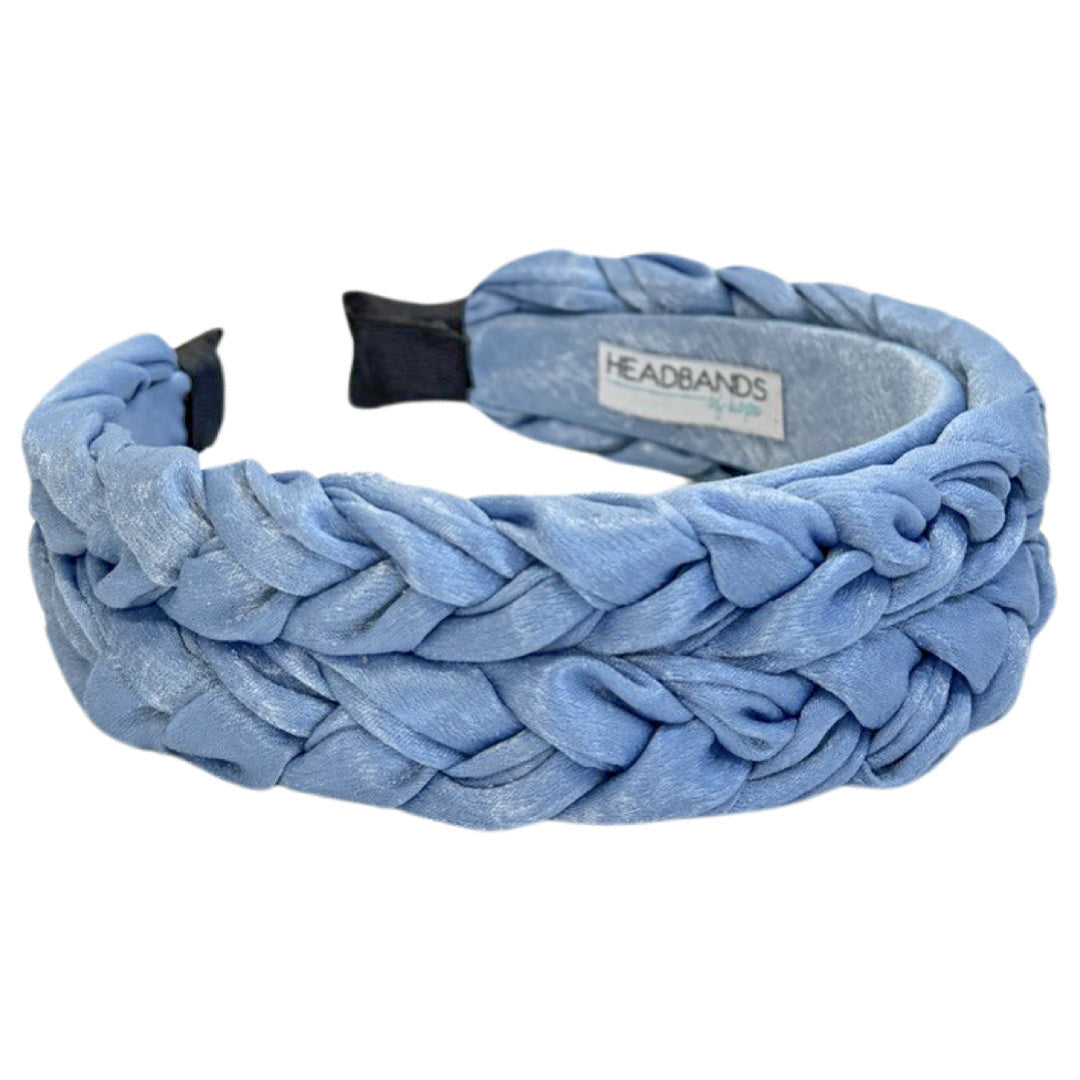 Blushing Braid Headband - Denim Blue {{variant_option_1}} {{variant_option_2}}