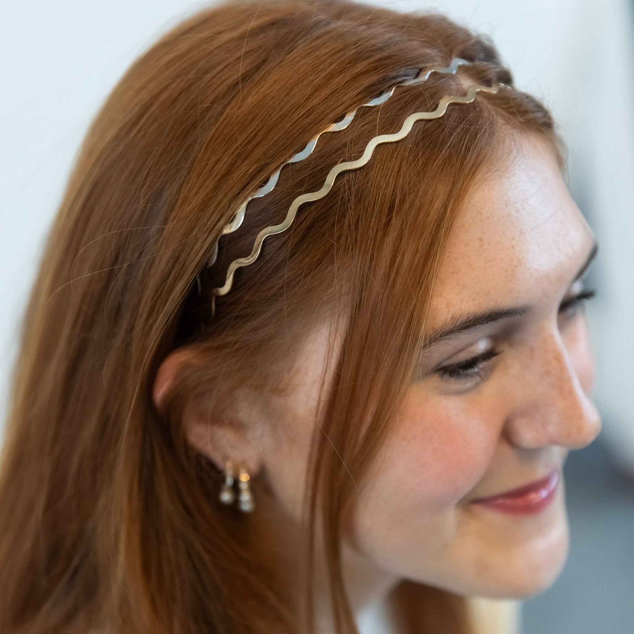 Wavy Metallic Headband Set - Gold + Silver {{variant_option_1}} {{variant_option_2}}