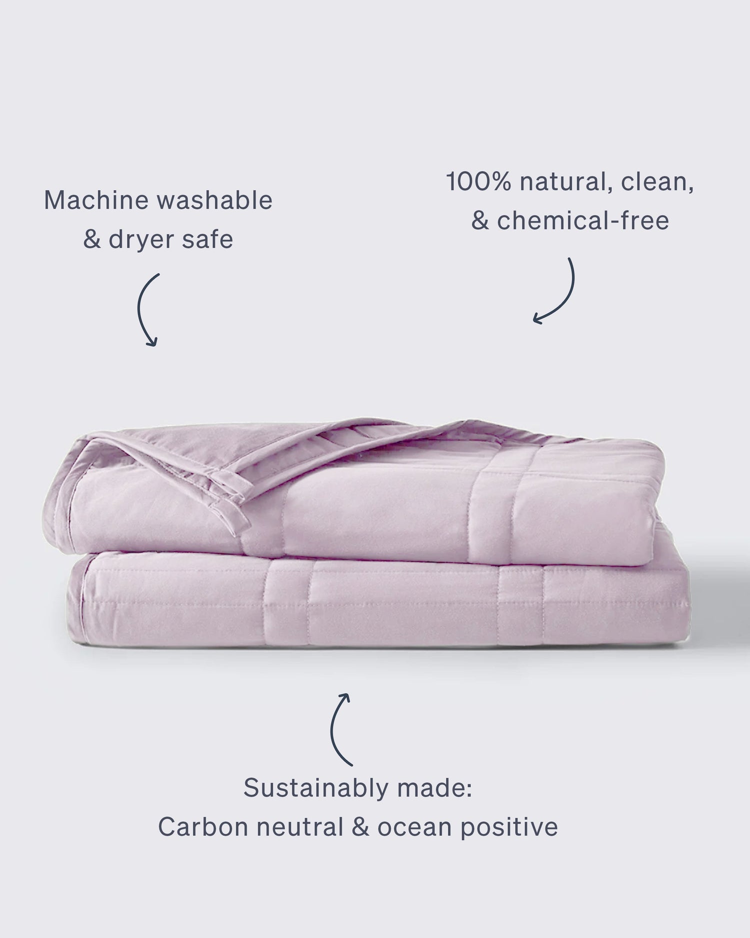 lavender weighted blanket folded on a white background [47867972059355, 47868894937307, 47868894970075, 47868895002843, 47868895035611, 47868895854811, 47868895887579, 47868895920347, 47879290454235, 47880476688603]