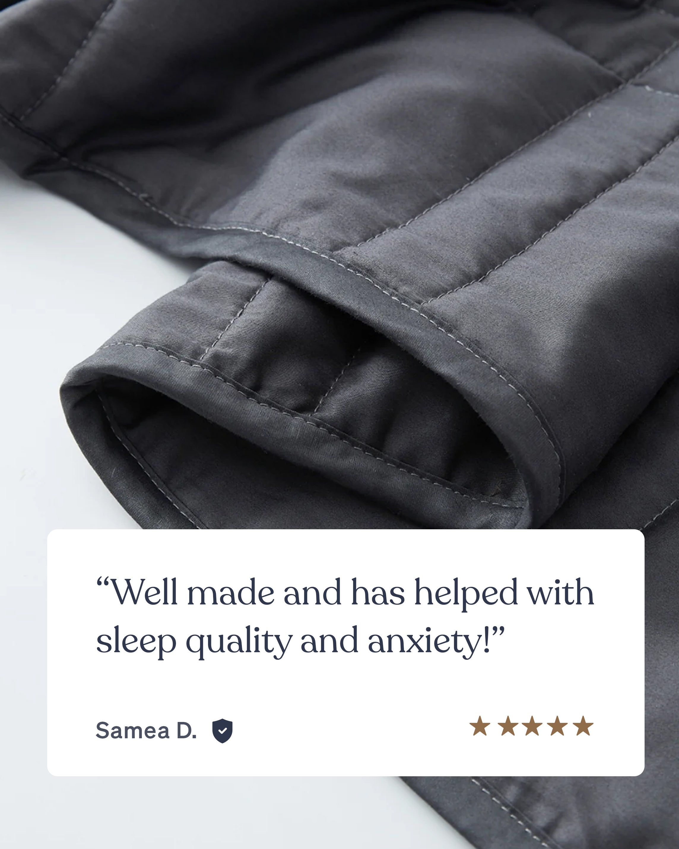 closeup detail of a midnight weighted blanket  [47867971993819, 47867972157659, 47867972255963, 47867972354267, 47868867870939, 47868894675163, 47868894707931, 47868894740699, 47868894773467, 47868895658203, 47868895690971, 47868895723739, 47879290388699, 47879290552539, 47879290650843, 47879290749147, 47880476623067, 47880476786907, 47880476885211, 47880476983515]