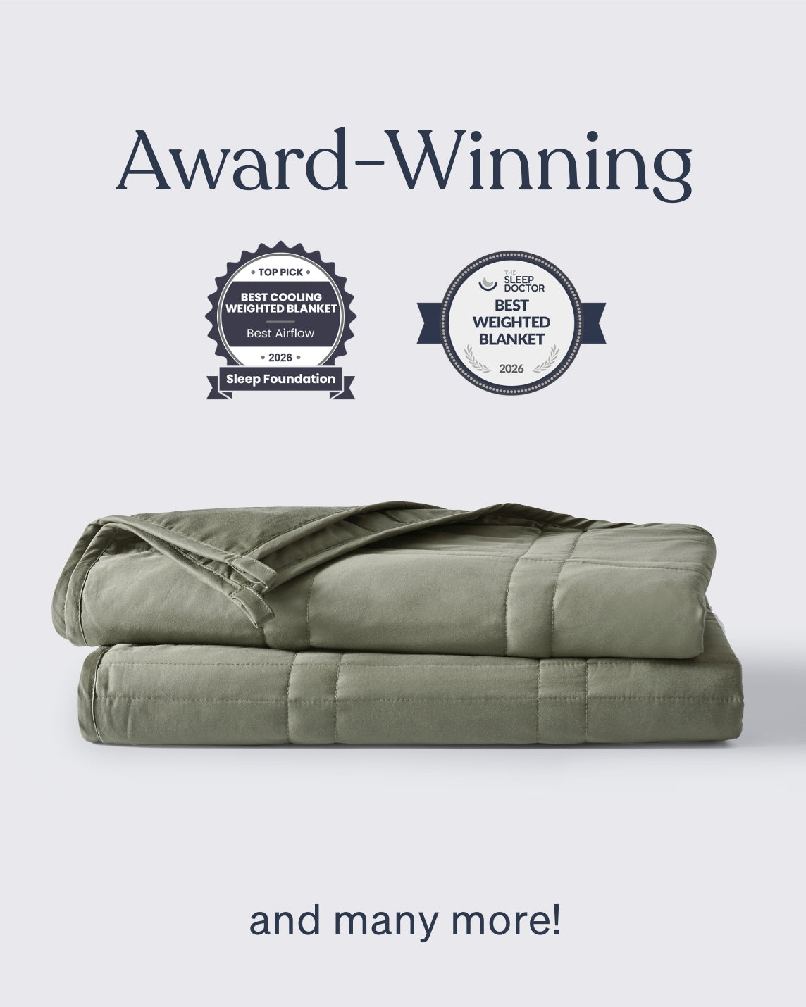 Folded moss weighted blanket [47867971961051, 47867972124891, 47867972223195, 47867972321499, 47880476590299, 47880476754139, 47880476852443, 47880476950747, 48114609160411, 48114590843099]