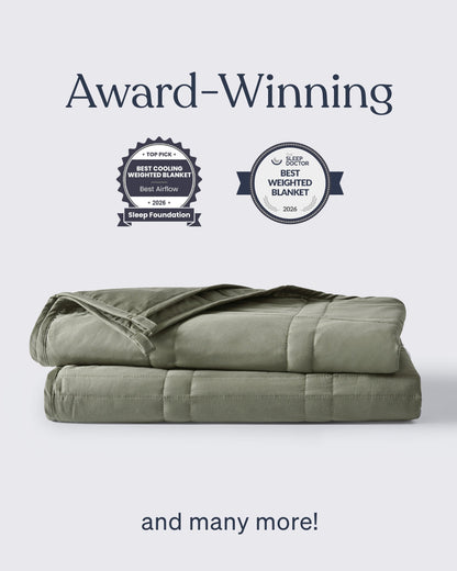 Folded moss weighted blanket [47867971961051, 47867972124891, 47867972223195, 47867972321499, 47880476590299, 47880476754139, 47880476852443, 47880476950747, 48114609160411, 48114590843099]