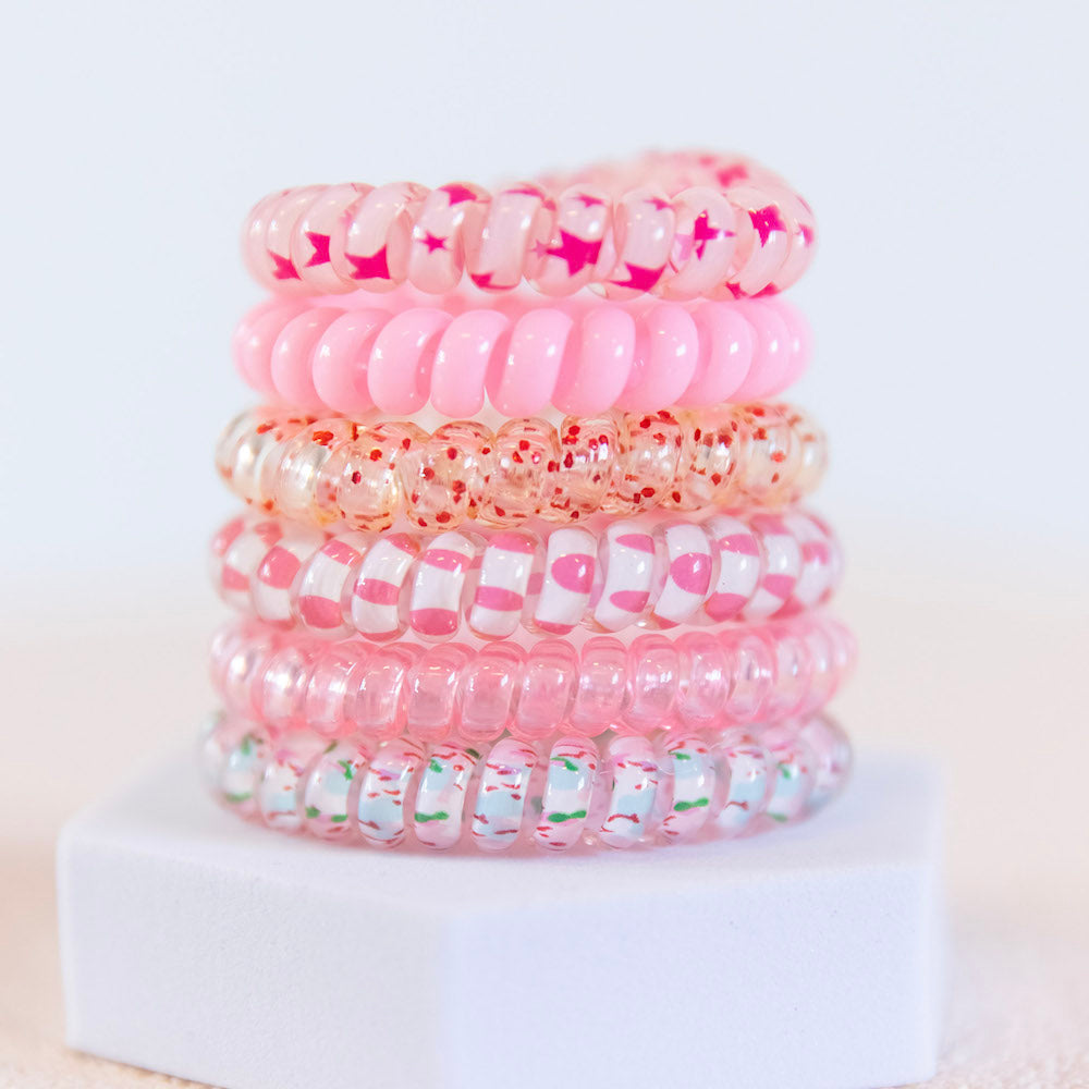 Hair Tie Set - Pink Party