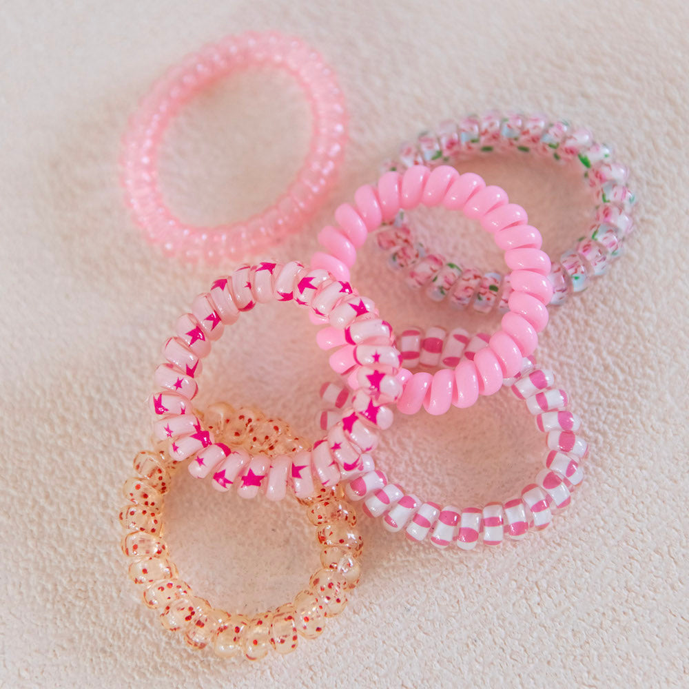 Hair Tie Set - Pink Party