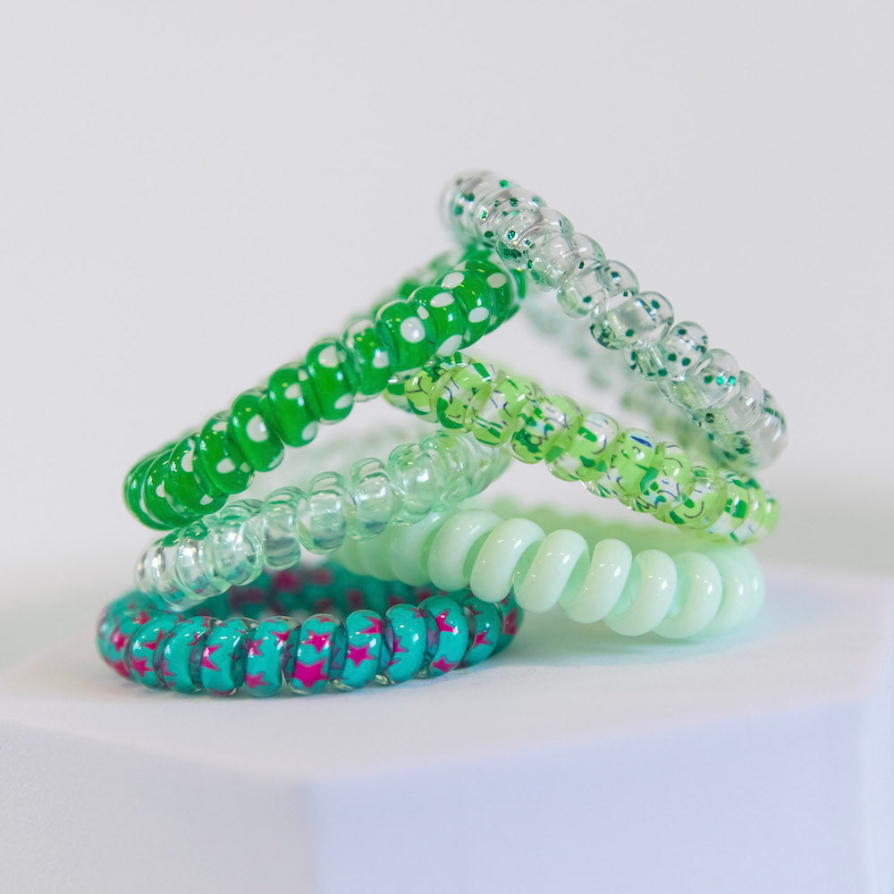 Hair Tie Set - Green Shades {{variant_option_1}} {{variant_option_2}}