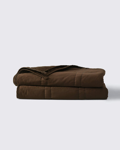 cocoa weighted blanket folded on a white background [47867972026587, 47868894806235, 47868894839003, 47868894871771, 47868894904539, 47868895756507, 47868895789275, 47868895822043,47879290421467]