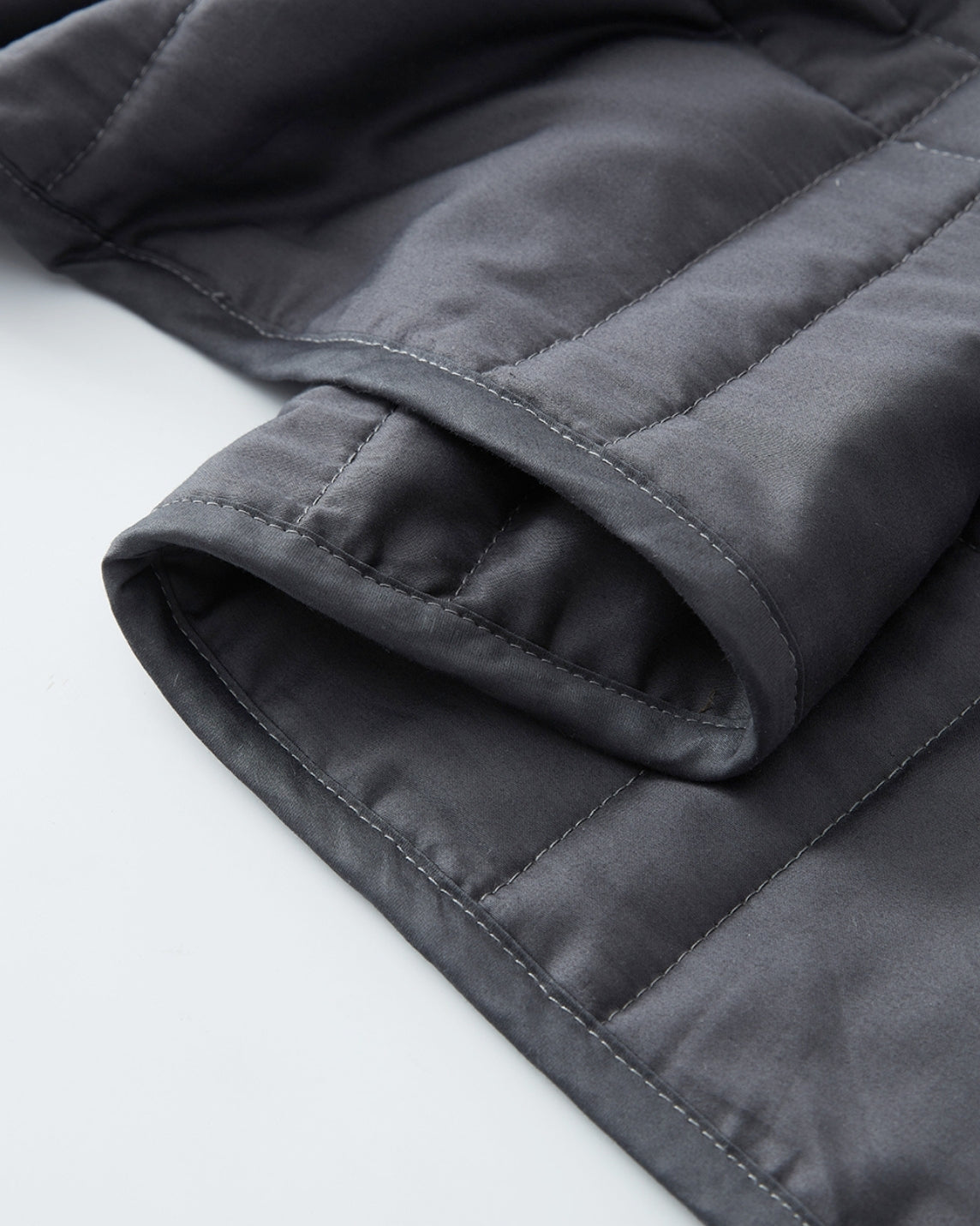 closeup detail of a midnight weighted blanket  [47867971993819, 47867972157659, 47867972255963, 47867972354267, 47868867870939, 47868894675163, 47868894707931, 47868894740699, 47868894773467, 47868895658203, 47868895690971, 47868895723739]